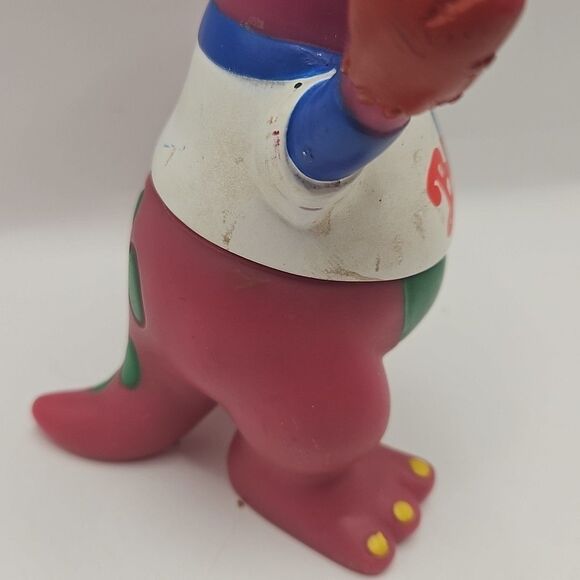 Vintage Barney Purple Dinosaur Lyons Group Fun-Time Baseball Figure Toy 1993 - Picture 13 of 16